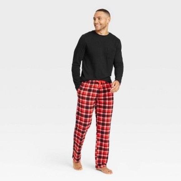 Goodfellow & Co Intimates & Sleepwear Mens Plaid Microfleece Pajama